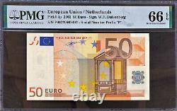 European Union NETHERLANDS (P) 50 Euro 2002 DUISENBERG P-4p GEM UNC PMG 66 EPQ