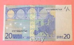 European Union Spain (2) 20 Euros 2002 Banknote, 1 Uncirculated, 1 Circulated