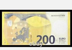 European Union Unc 2019 200 Euro Banknote. Single 200 Euro Uncirculated Bill
