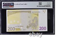 GERMANY 200 Euro 2002 X-serie, Trichet Sign, PMG 68, TOP POP