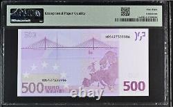 GERMANY 500 Euro 2002 X-serie, Trichet Sign, R010, PMG 68
