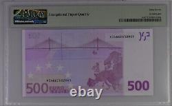 GERMANY 500 Euro 2002 X-serie, Trichet Sign, R011, PMG 67