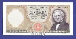 ITALY 100000 100,000 LIRE P100 a 1967 EURO MANZONI AUNC LAKE RARE Italian NOTE