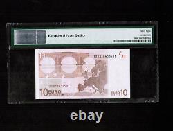 Ireland 10 EURO P-2t 2002 Sign Duisenberg Prefix T = PMG 68 EPQ Superb Gem UNC