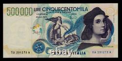 Italy 500000 LIRA P-118 1997 Pre Euro UNC RAPHAEL Painting Italian Money NOTE