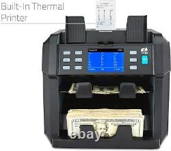 Mixed Denomination Bill Counter Sorter Machine Cash Money Currency Counting ZZap