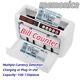 Money Counter Bill Cash Currency Counting Machine Counterfeit Detector Uv & Mg