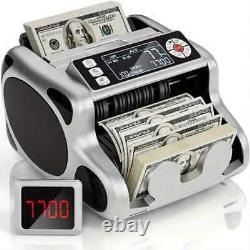 Money Counter Machine, Dollar, Euro Value Count, UV/MG/IR/DD Cash Counterfeit De