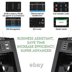 Money Counter Machine Mixed Denomination Bill Value Counting Note Cash Counter