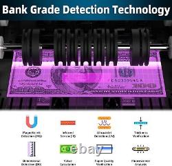 Money Counter Machine PONNOR with Value Bill Count, Dollar, Euro with UV/MG/IR/D