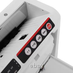 NEW Money Bill Counter Cash Counting Machine UV MG Detection Rechargeable