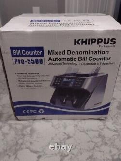 New Money Counter Machine Mixed Bill Value Denomination Counting KHIPPUS Pro5500