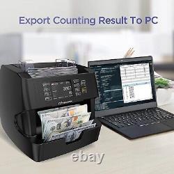 Nucoun VC-3 Mixed Denomination Value Counter Money Counter for USD/Euro/CAD/MXN
