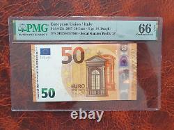 Old banknote PMG from European Union / Italy 50 euro 2017