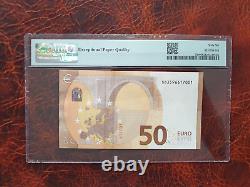 Old banknote PMG from European Union / Italy 50 euro 2017