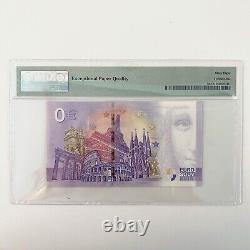 PMG 68 Superb Gem Unc 0 Euro Souvenir Banknote #Diego 1960-2020 AGAA000038