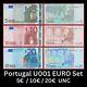 Portugal Europe Set 5 + 10 + 20 Euro 2002 Pick 1m/2m/3m U001 Duisenberg Unc