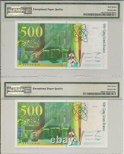 Pre Euro France 500 Francs 1994 P160a UNC / PMG Superb GEM67EPQ