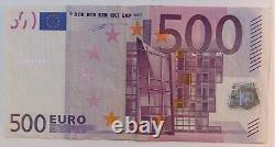 Real 500 euro banknote bank bill L series Finland Finlandia Finnland D001D2