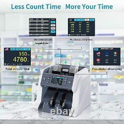Ribao BC-40 Mixed Money Counter Bill Counter Value Counter (USD-CAD-MXN-EURO)