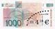 Slovenia Banknote 1000 Tolarjev 1.3.2006. Euro Exchange Overprint