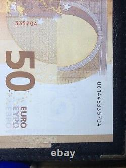 Two Of Lots 50 Euro Banknote Circulated 2017 Legal Tender UC Series 1446335695