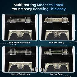 VS-75 Money Counter Machine Mixed Denomination with Reject Pocket Bill Sorter