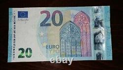 Very Rare (2015) 20 Euro Banknote, Obstruction Error Large White Strip