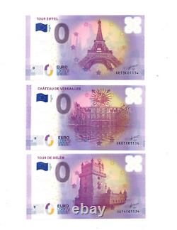 ZERO EURO Souvenir 15 different banknotes polymer Collectors' Set 2017